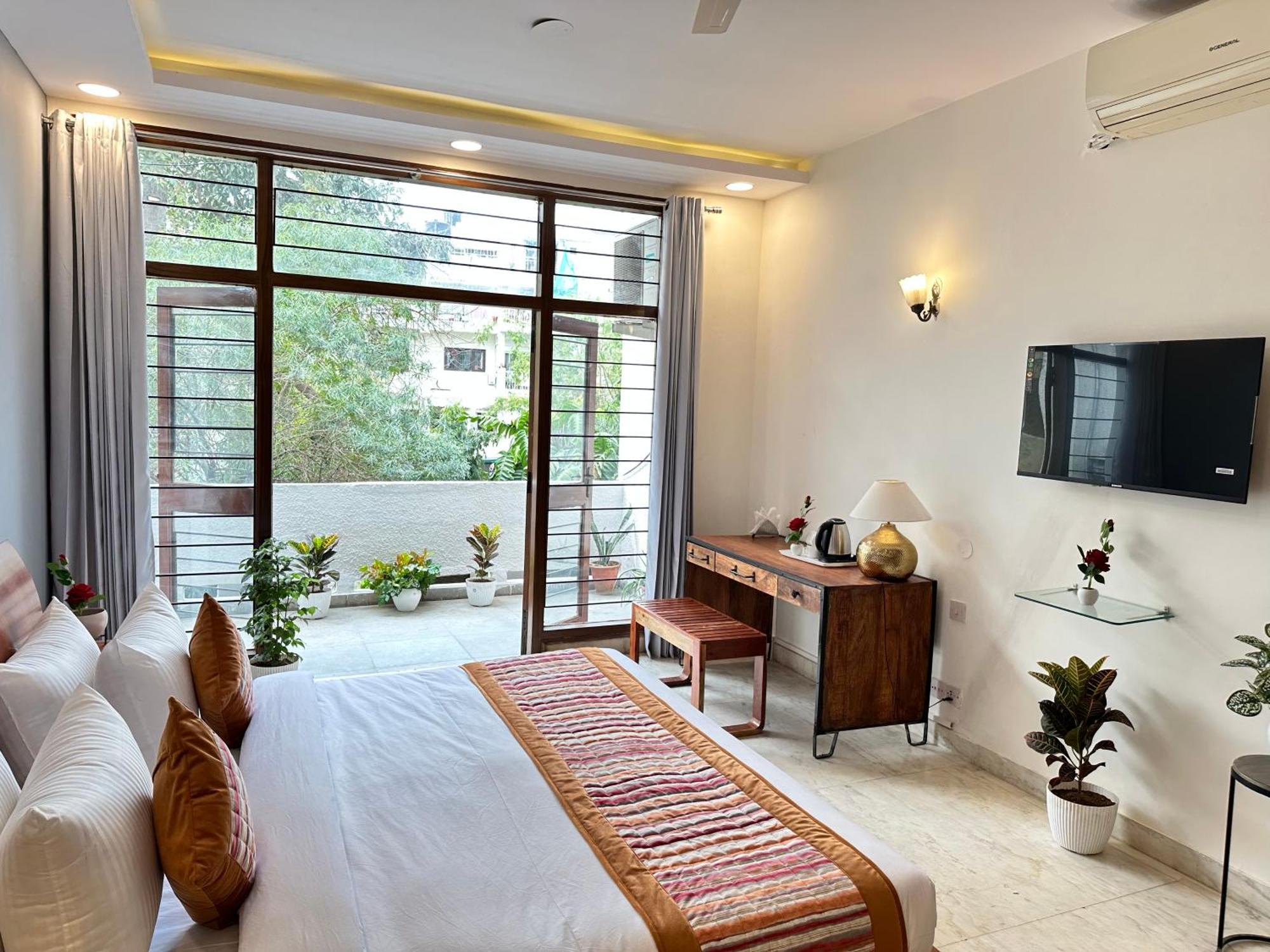 Grove Residency Hauz Khas New Delhi Couple Friendly Hotel Exterior foto