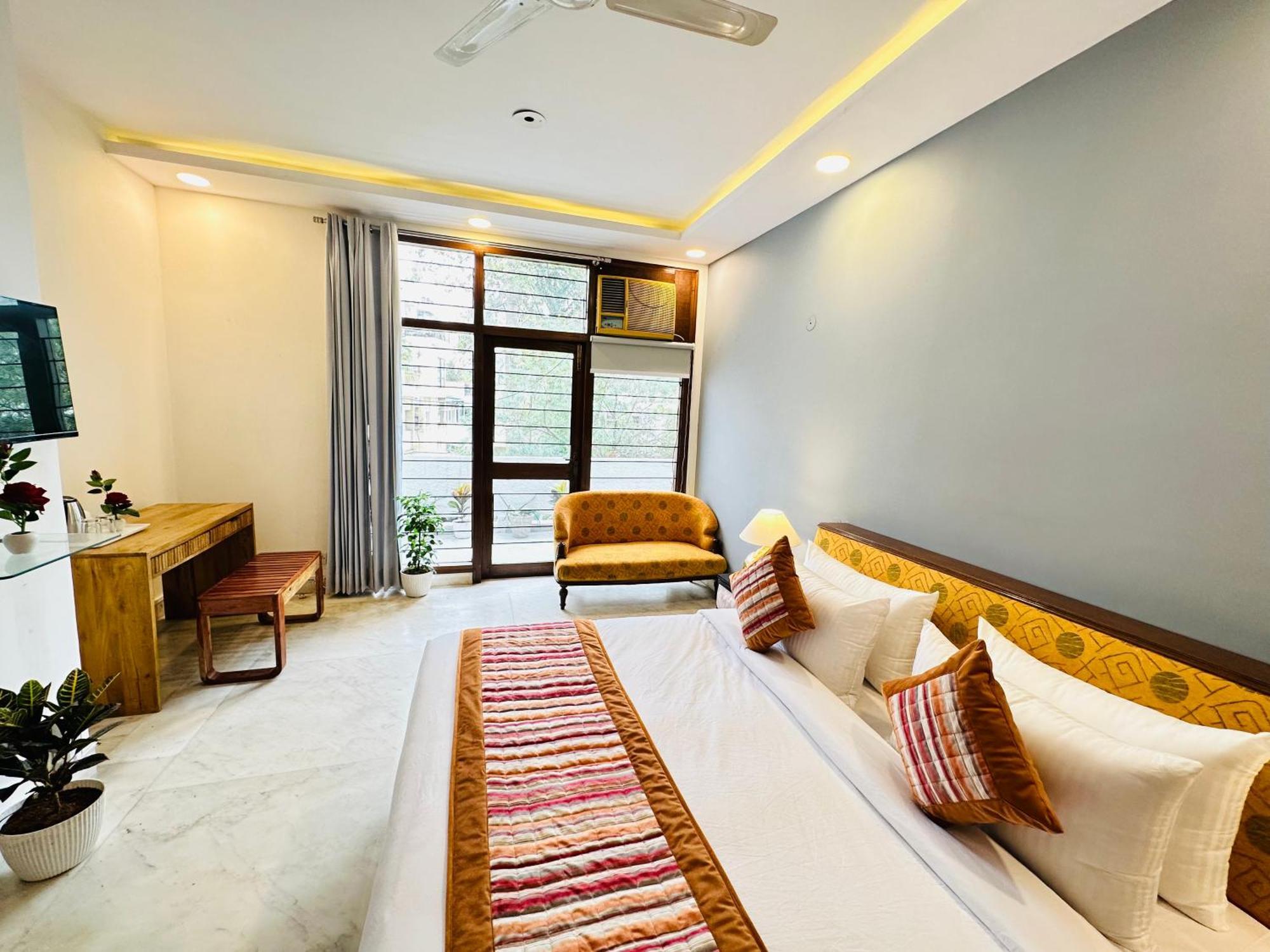 Grove Residency Hauz Khas New Delhi Couple Friendly Hotel Exterior foto